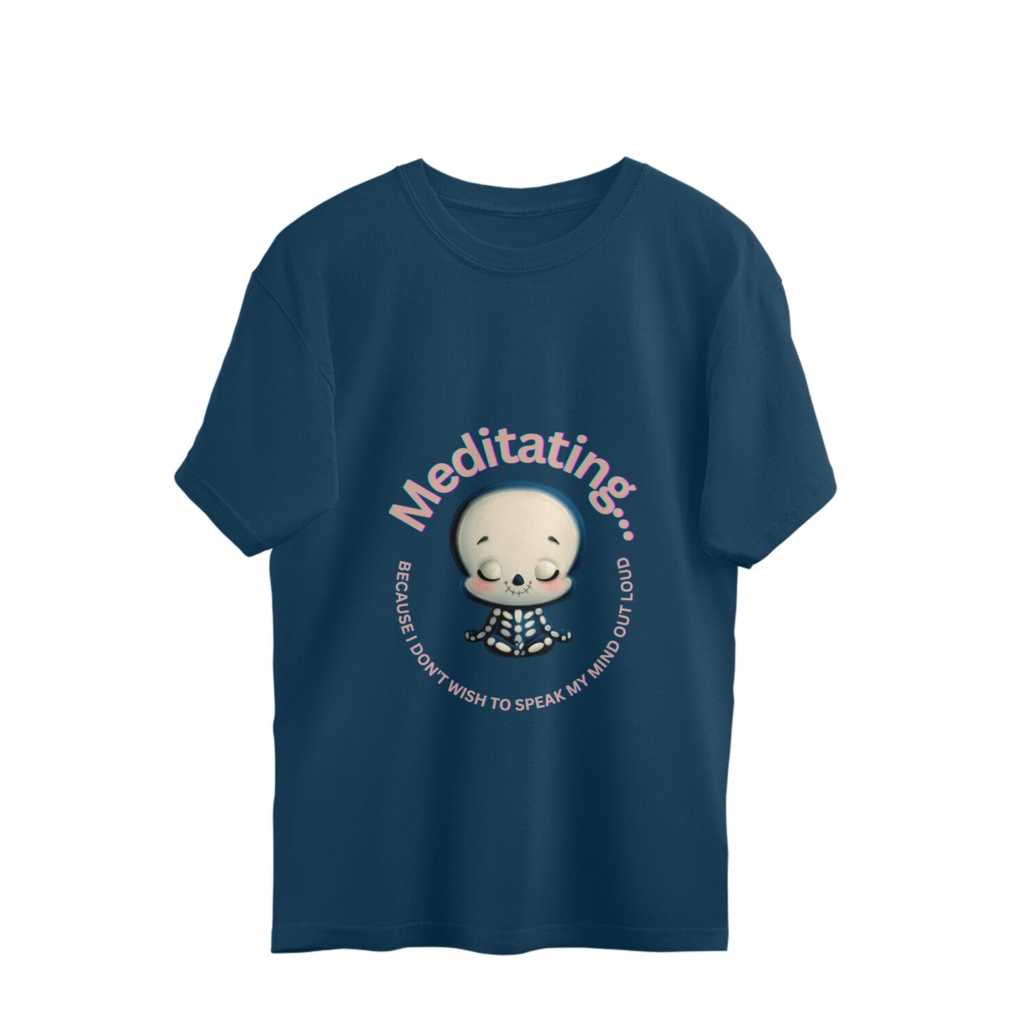 Baby Meditating - Oversized Pregnancy T-shirt