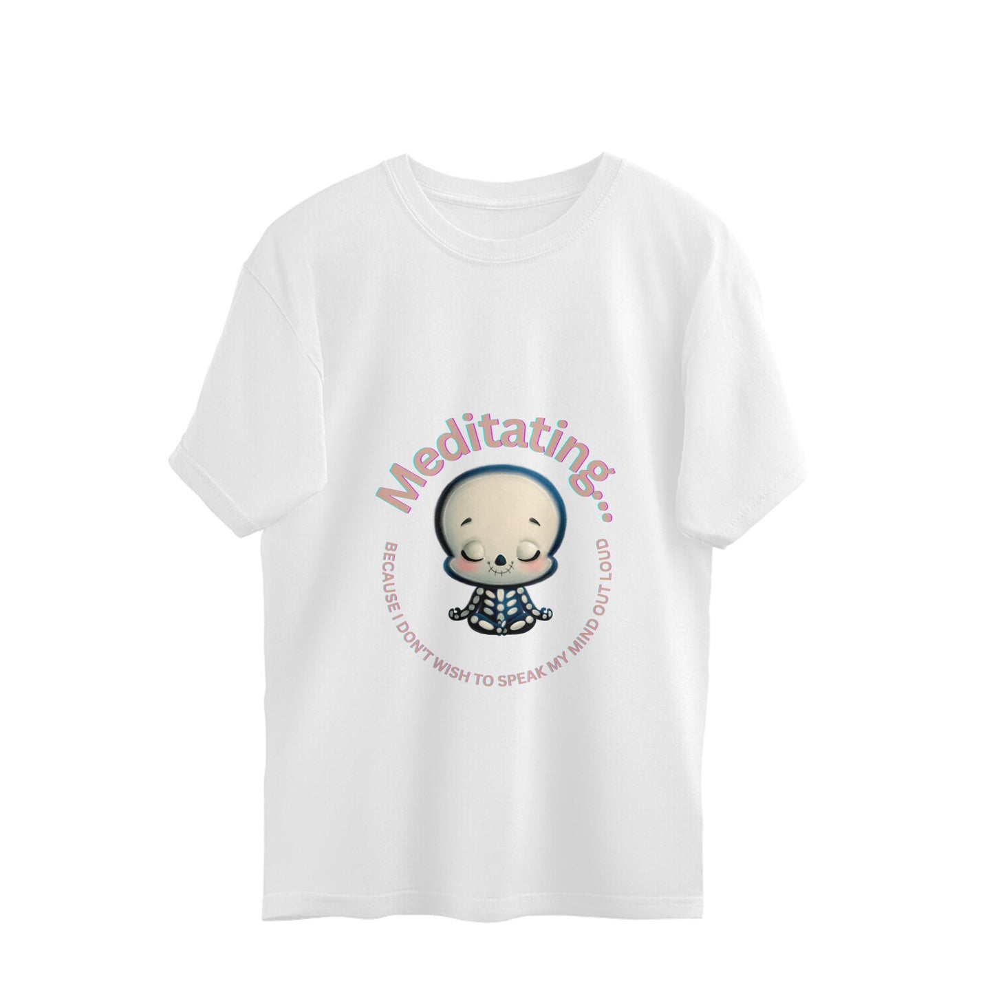 Baby Meditating - Oversized Pregnancy T-shirt