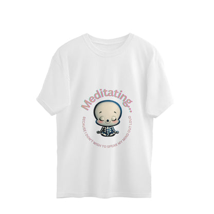 Baby Meditating - Oversized Pregnancy T-shirt