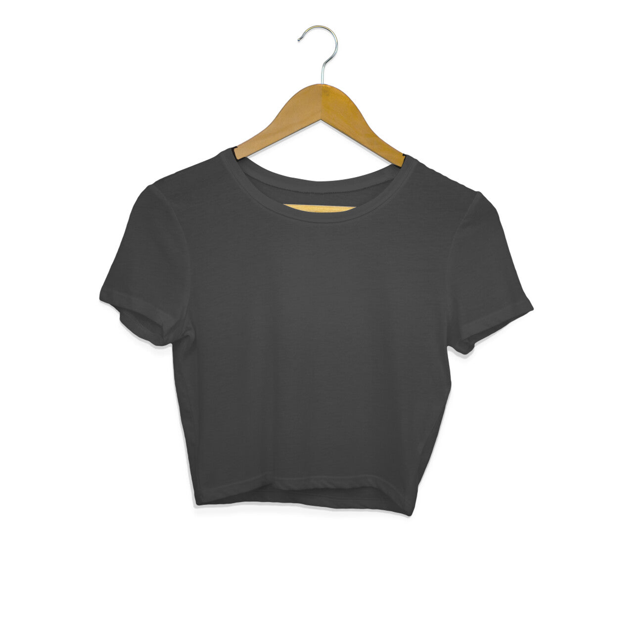 Black - Plain Crop Top