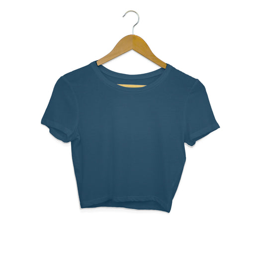 Navy Blue - Plain Crop Top