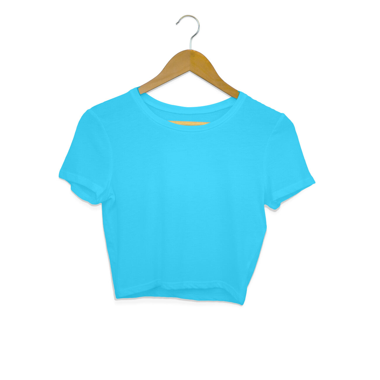 Sky Blue - Plain Crop Top