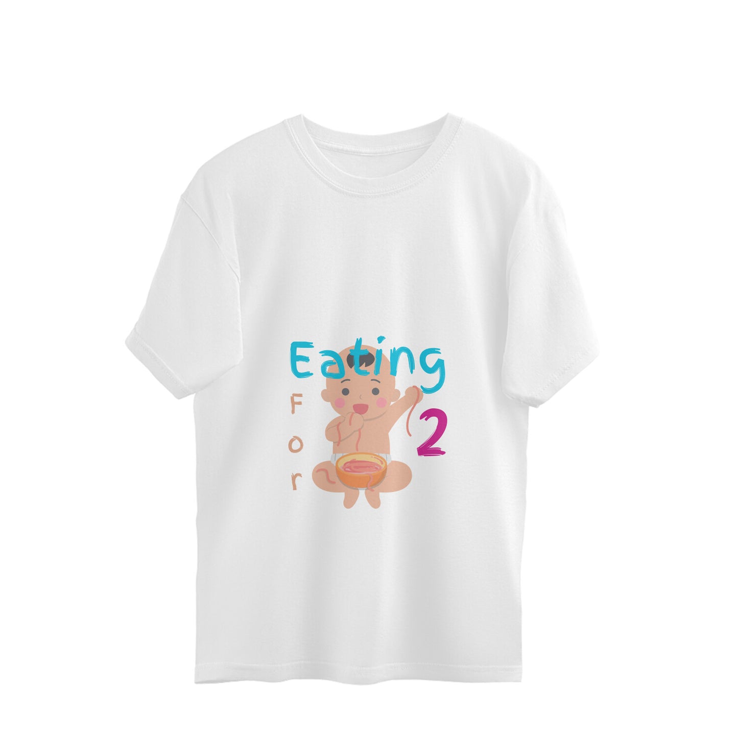 Eating for 2 - Oversized Pregnancy T-shirt