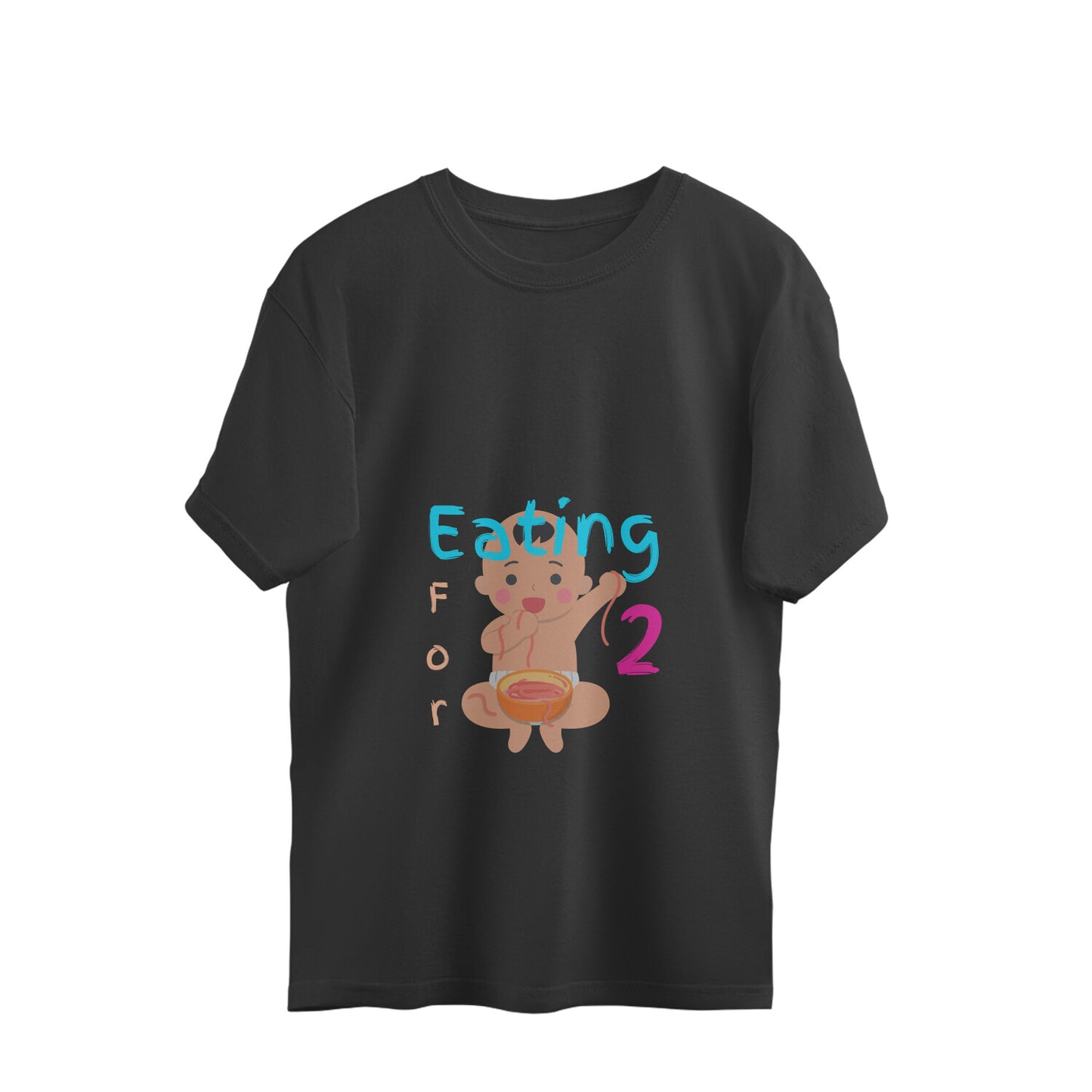 Eating for 2 - Oversized Pregnancy T-shirt