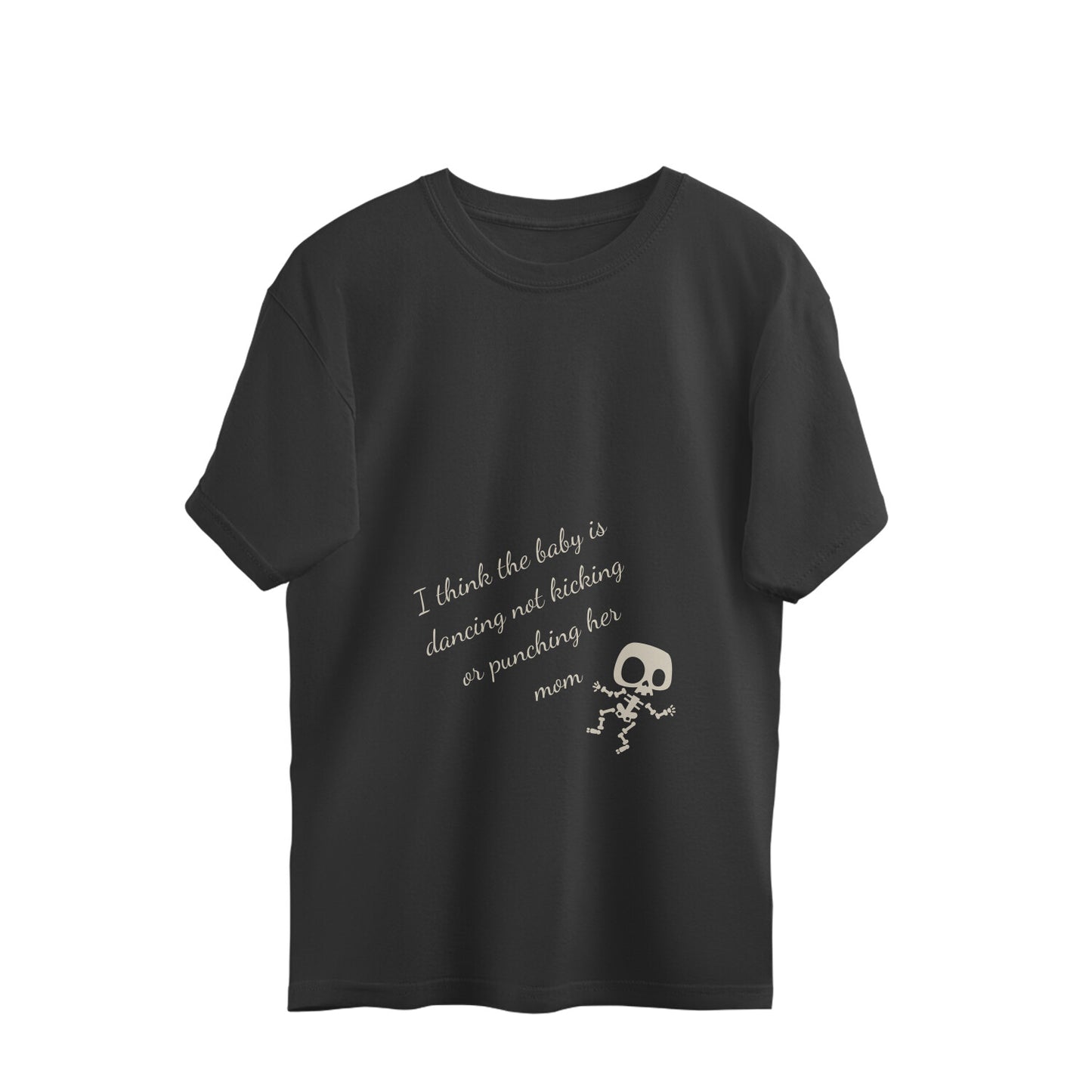 Dancing Baby Skeleton - Oversized Pregnancy T-shirt